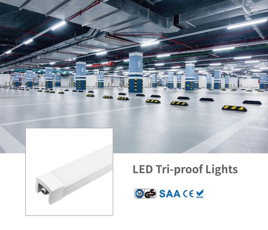 High quality manufacturer LED Tri-proof Light 4ft/120cm 40w